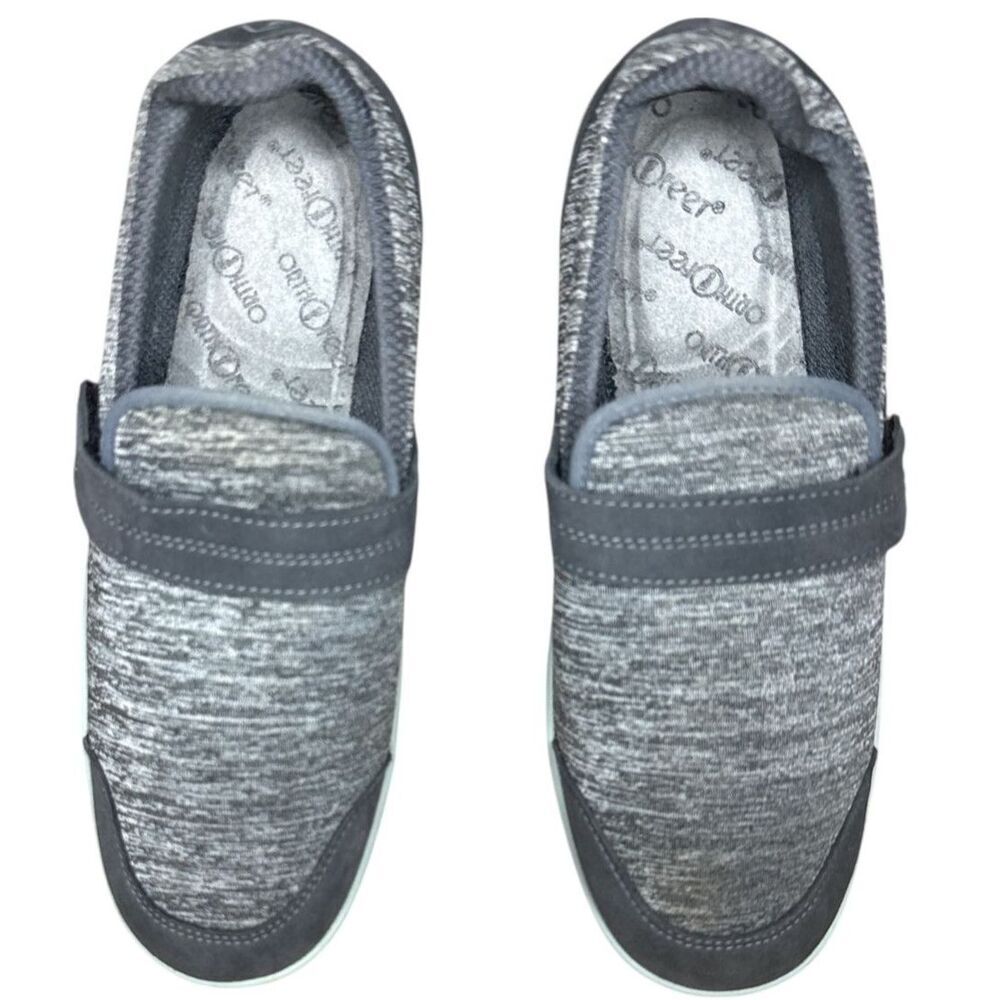 Orthofeet Quincy Stretch Grey Slip On Walking Shoes Sz: 9 Women's Medium - Picture 2 of 9